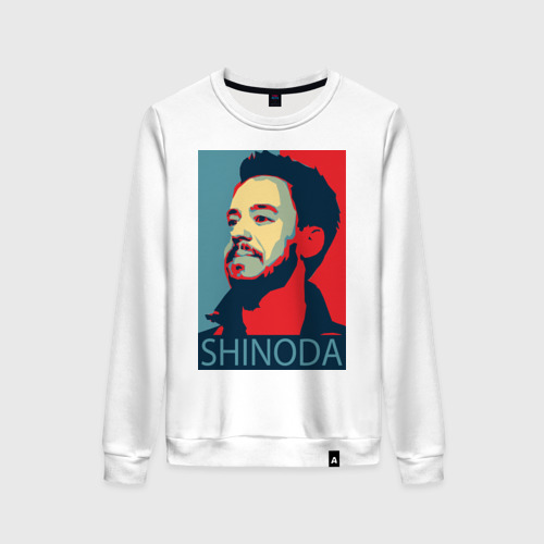 Женский свитшот хлопок Mike Shinoda, цвет белый