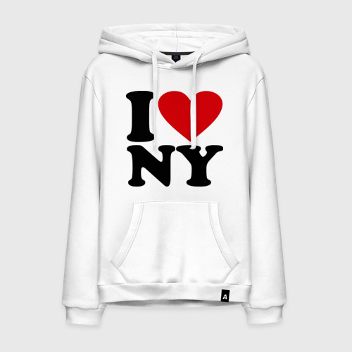 Мужская Толстовка I love NY (хлопок)