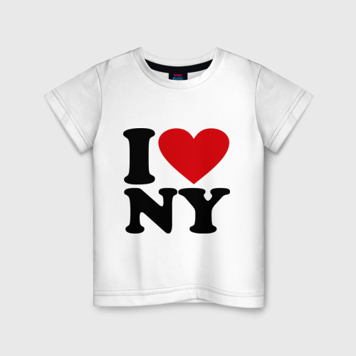 Детская футболка хлопок I love NY