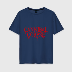 Женская футболка хлопок Oversize Cannibal Corpse