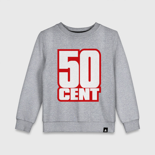 Детский свитшот хлопок 50 cent, цвет меланж