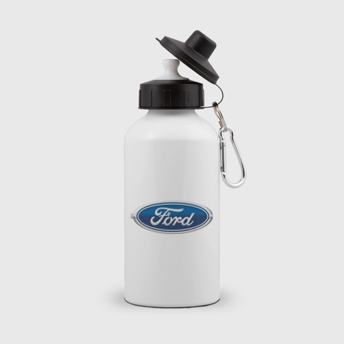 Бутылка спортивная с принтом Ford, вид спереди №1