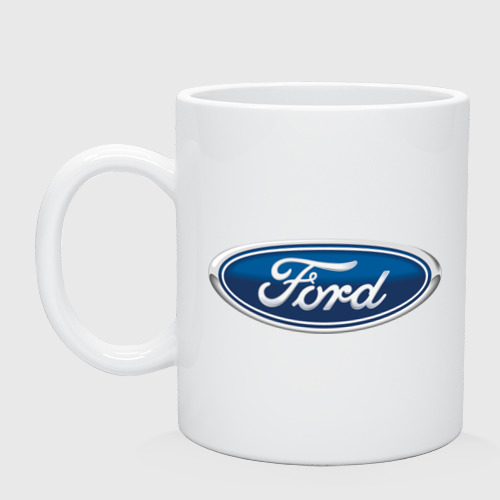 Кружка керамическая Ford, цвет белый