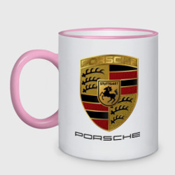 Кружка двухцветная Porsche