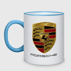 Кружка двухцветная Porsche