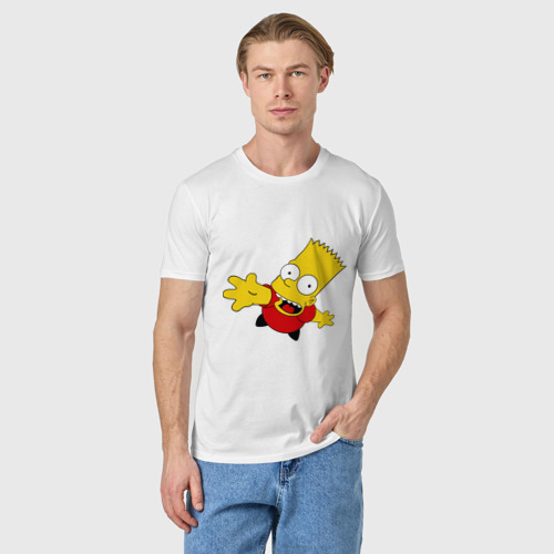 Мужская футболка хлопок Simpsons (8), цвет белый - фото 3