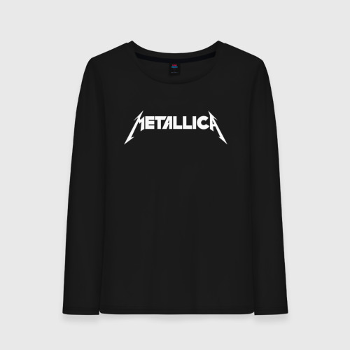 Женский лонгслив хлопок Metallica 5, цвет черный