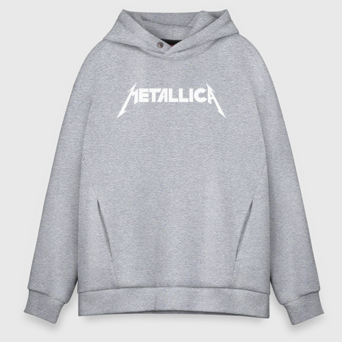 Мужское худи Oversize хлопок Metallica 5, цвет меланж