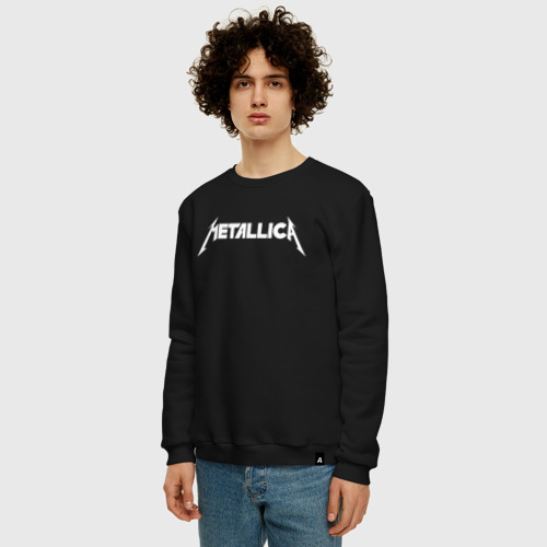 Мужской свитшот хлопок Metallica 5, цвет черный - фото 3
