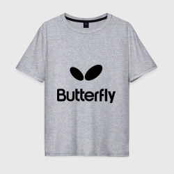 Мужская футболка хлопок Oversize Butterfly