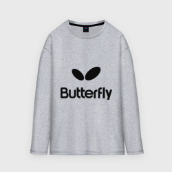 Мужской лонгслив oversize хлопок Butterfly