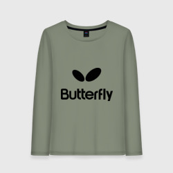 Женский лонгслив хлопок Butterfly