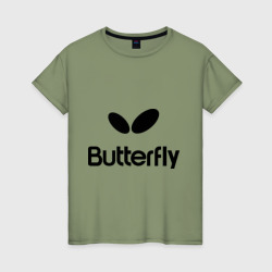 Женская футболка хлопок Butterfly