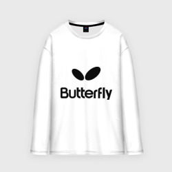 Женский лонгслив oversize хлопок Butterfly