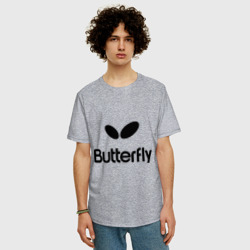 Мужская футболка хлопок Oversize Butterfly - фото 2