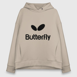 Женское худи Oversize хлопок Butterfly