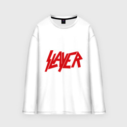 Мужской лонгслив oversize хлопок Slayer