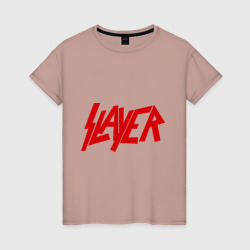 Женская футболка хлопок Slayer