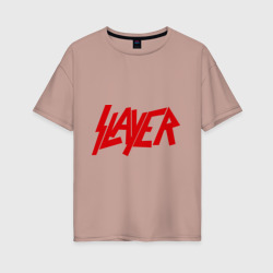 Женская футболка хлопок Oversize Slayer