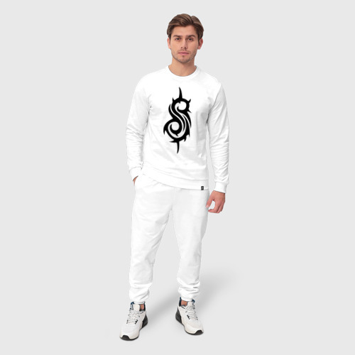 Мужской костюм хлопок Slipknot 2, цвет белый - фото 3