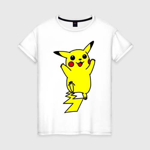 Женская футболка хлопок Покемоны5, цвет белый