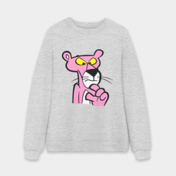 Мужской свитшот oversize без начеса хлопок Розовая пантера 3