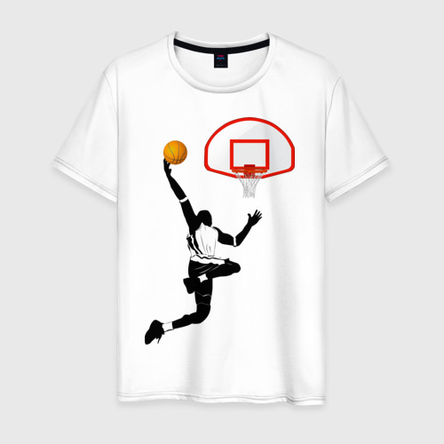 Мужская футболка хлопок Карим Абдул-Джаббар: баскетболист NBA, цвет белый
