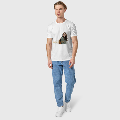 Мужская футболка хлопок Сумерки Новолуние Затмение 2, цвет белый - фото 5