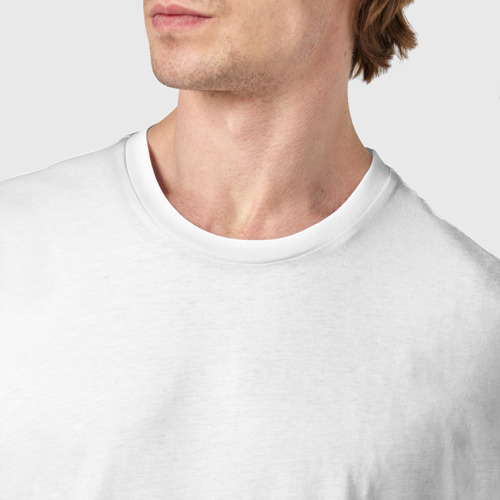 Мужская футболка хлопок Нокаут, цвет белый - фото 6