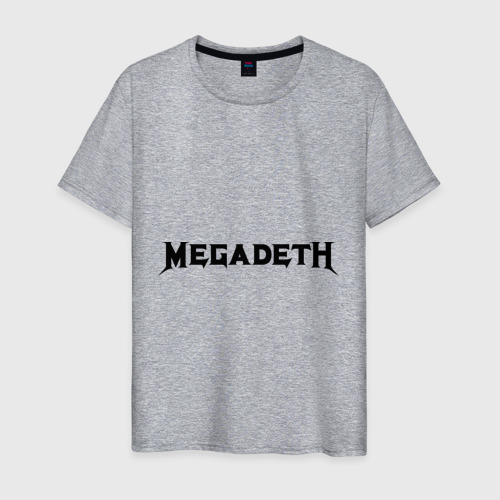 Мужская футболка хлопок Megadeth, цвет меланж