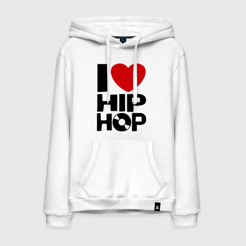 Мужская Толстовка I love Hip Hop (хлопок)