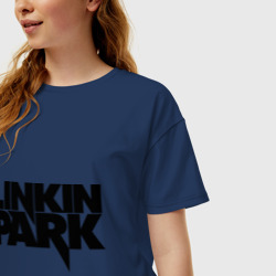 Женская футболка хлопок Oversize Linkin Park 3 - фото 2