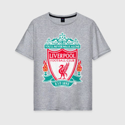 Женская футболка хлопок Oversize Liverpool