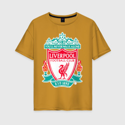 Женская футболка хлопок Oversize Liverpool