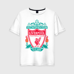 Женская футболка хлопок Oversize Liverpool