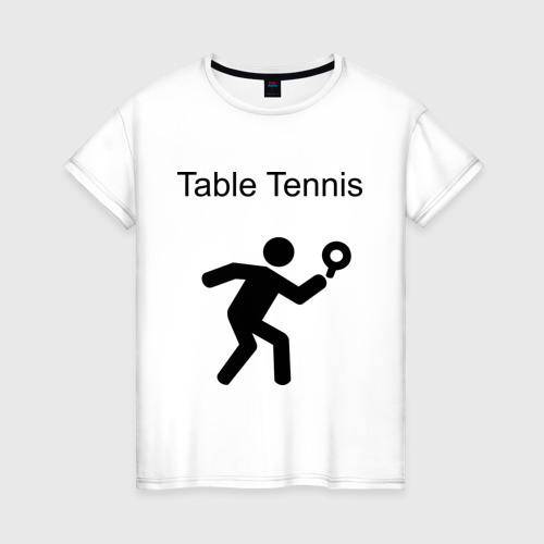 Женская футболка хлопок Table Tennis