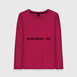 Женский лонгслив хлопок Everybody Dies 2