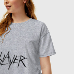 Женская футболка хлопок Oversize Slayer 2 - фото 2