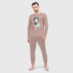 Мужская пижама с лонгсливом хлопок Высоцкий - фото 2