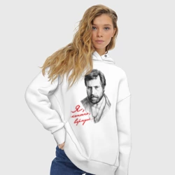 Женское худи Oversize хлопок Высоцкий - фото 2