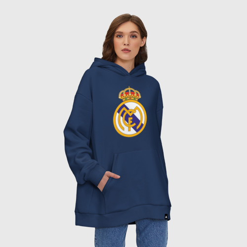 Худи SuperOversize хлопок Real madrid, цвет темно-синий - фото 4