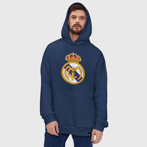 Худи SuperOversize хлопок Real madrid, цвет темно-синий - фото 5