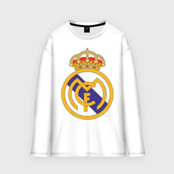 Мужской лонгслив oversize хлопок Real madrid