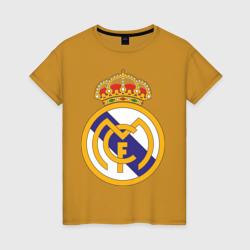 Женская футболка хлопок Real madrid