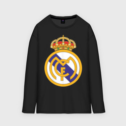 Женский лонгслив oversize хлопок Real madrid