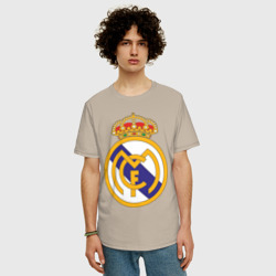 Мужская футболка хлопок Oversize Real madrid - фото 2