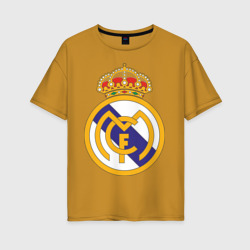 Женская футболка хлопок Oversize Real madrid