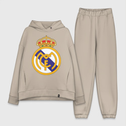 Женский костюм хлопок Oversize Real madrid