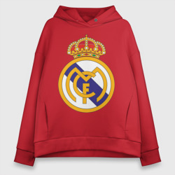 Женское худи Oversize хлопок Real madrid