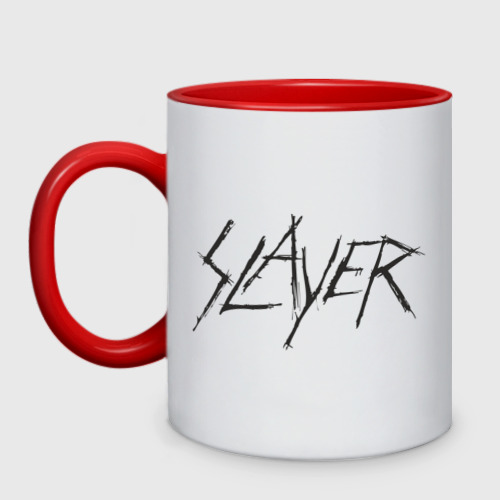 Кружка двухцветная Slayer (2), цвет белый + красный